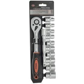 

Набор головок AV Steel AV-011012, с трещоткой, 1/2 ", 12 предметов