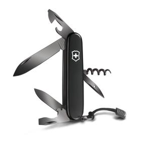 

Нож перочинный VICTORINOX Spartan Onyx Black, 91 мм, 12 функций, чёрный, со шнурком в комплекте 56