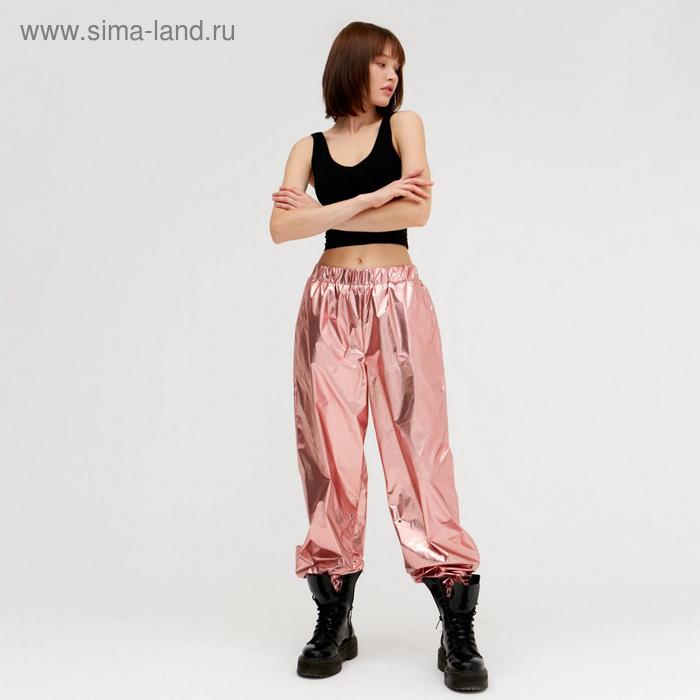 Брюки женские MINAKU: Trend zone, цвет розовый, размер 38, рост 152 брюки женские minaku trend zone цвет розовый размер 44 рост 170