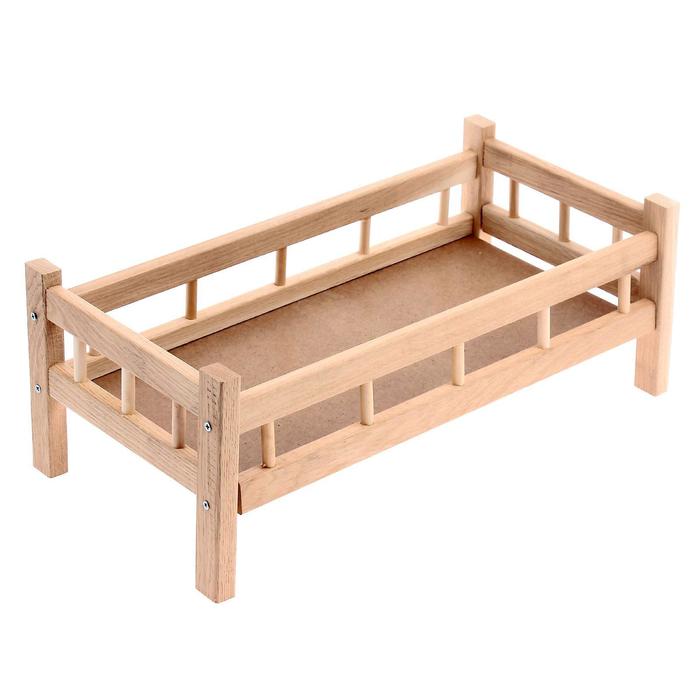 Кроватка кукольная № 10, цвета МИКС