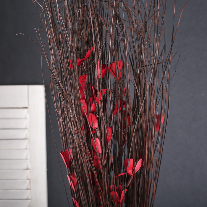 Сухоцветы "Порхание", бордо