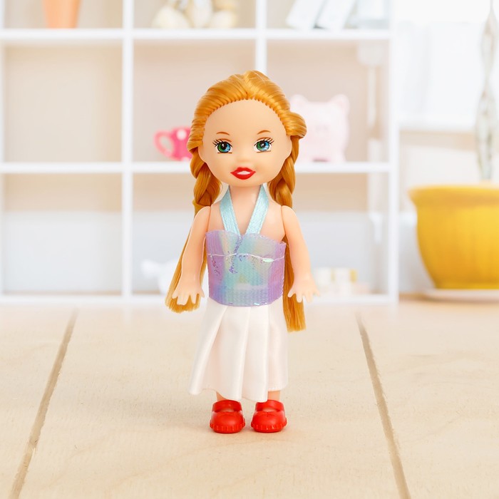 Кукла малышка с косичками, МИКС