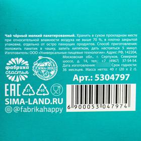 Чай чёрный «Будь как кот», 20 фильтр-пакетов, 40 г. от Сима-ленд