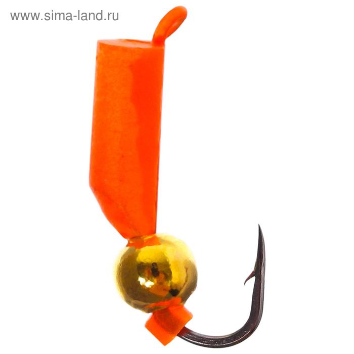 

Мормышка «Столбик» оранжевая неоновая с м. шаром, 0,6 г, d=2,5 мм