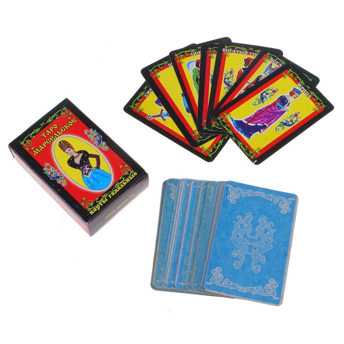карты "Таро Марсельское" гадальные 78 листов 6х8