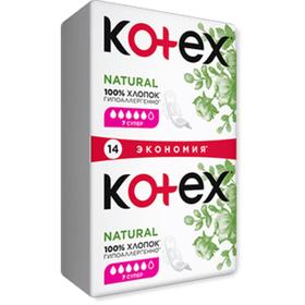 Прокладки «Kotex»  Natural супер/14 шт./