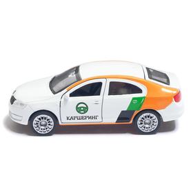 

Машина металлическая «Skoda Rapid каршеринг», 12 см, открываются двери и багажник, инерция