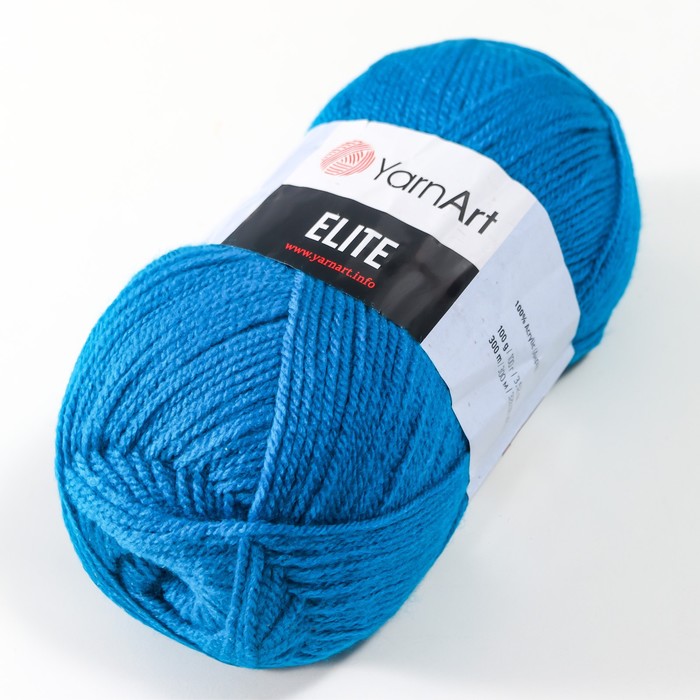 

Пряжа "Elite" 100% акрил 300м/100гр (843 бирюза)