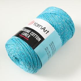 

Пряжа "Macrame cotton lurex" 75%хлопок, 13%полиэст., 12%металлик 205м/250гр (733)