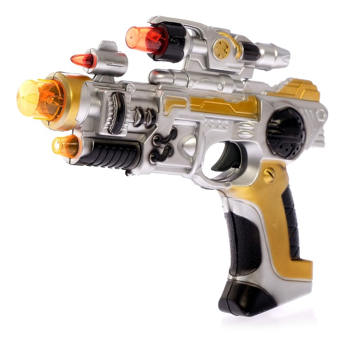 Пистолет &quot;Бластер&quot;, свет и звук, работает от батареек