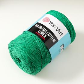 

Пряжа "Macrame cotton lurex" 75%хлопок, 13%полиэст., 12%металлик 205м/250гр (728)