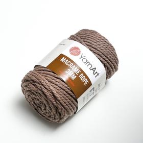 

Пряжа "Macrame Rope" 60% хлопок, 40% вискоза/полиэстер 3мм 63м/250гр (788 какао)