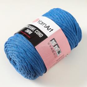 

Пряжа "Macrame Cord" 60% хлопок, 40% вискоза/полиэстер 3 мм 85м/250гр (786 т.голубой)