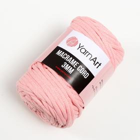 

Пряжа "Macrame Cord" 60% хлопок, 40% вискоза/полиэстер 3 мм 85м/250гр (767 роз.пудра)