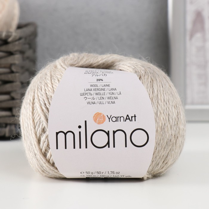 

Пряжа "Milano" 8%альпака, 20%шерсть, 8%вискоза, 64%акрил 130м/50гр (870)