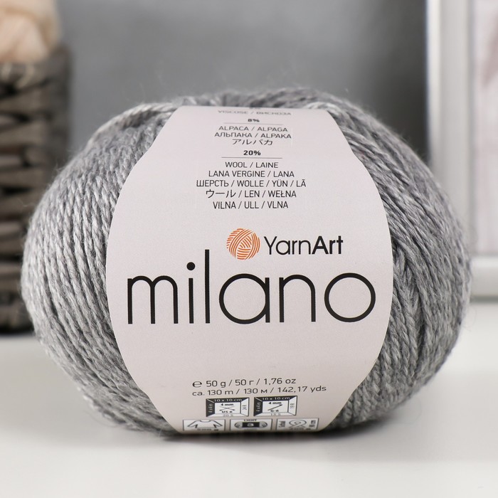 

Пряжа "Milano" 8%альпака, 20%шерсть, 8%вискоза, 64%акрил 130м/50гр (868)