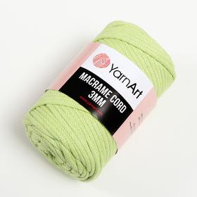 

Пряжа "Macrame Cord" 60% хлопок, 40% вискоза/полиэстер 3 мм 85м/250гр (755 салат)