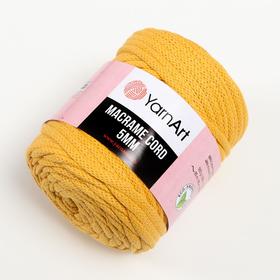 

Пряжа "Macrame Cord" 60% хлопок, 40% вискоза/полиэстер 5 мм 85м/500гр (764 жёлтый)