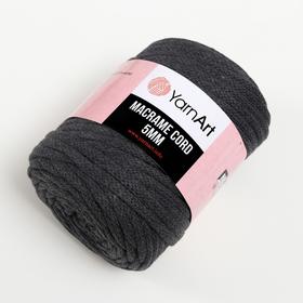 

Пряжа "Macrame Cord" 60% хлопок, 40% вискоза/полиэстер 5 мм 85м/500гр (758 маренго)