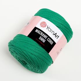 

Пряжа "Macrame Cord" 60% хлопок, 40% вискоза/полиэстер 5 мм 85м/500гр (759 ярк.зеленый)