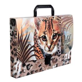 

Папка-портфель 1 отделение ErichKrause Wild Cat, A4, 325 х 230 х 35мм, 800 мкм