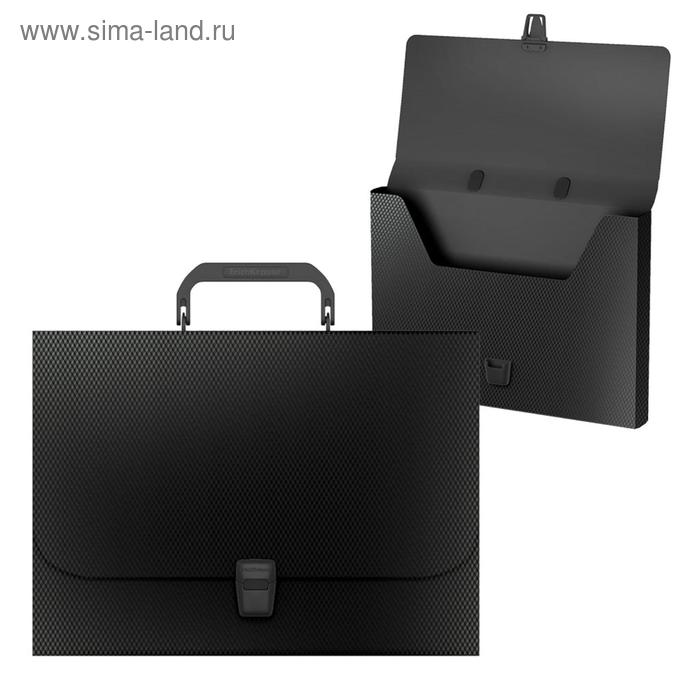

Папка-портфель А4, 1 отделение, 700 мкм, ErichKrause Diamond Original, до 350 листов, чёрная