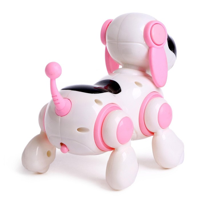 Собачка-робот «Умная Лотти», ходит, поёт, работает от батареек, цвет розовый