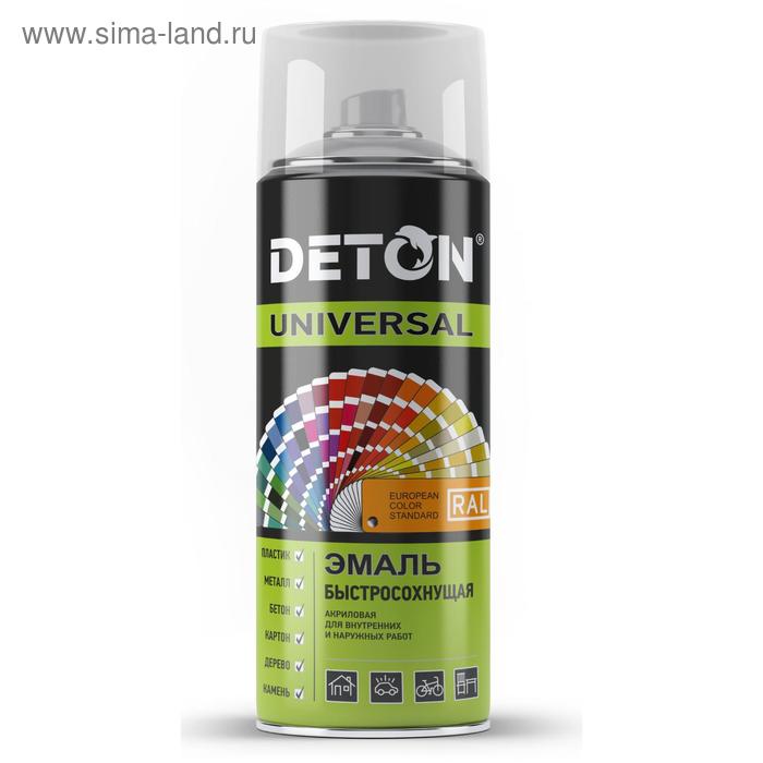 

Эмаль акриловая DETON UNIVERSAL зеленый флуоресцентный RAL 6038 быстросохнущая 520мл
