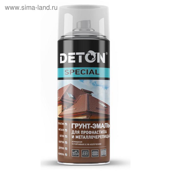 фото Грунт-эмаль deton special для профнастила и маталлочереп графитовый серый ral7024 520мл