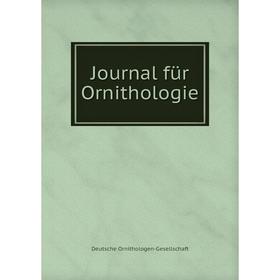 

Книга Journal für Ornithologie