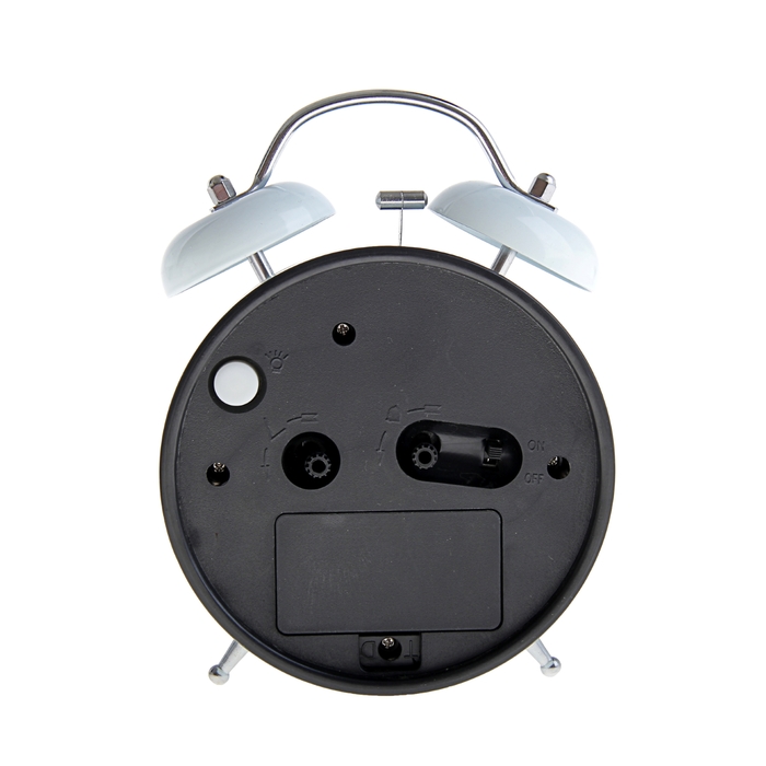 Будильник на циферблате кубики, 2 звоночка