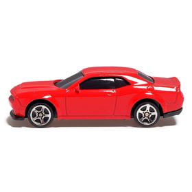 

Машина металлическая Dodge Challenger SRT, масштаб 1:64, цвет красный