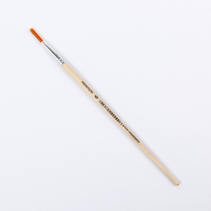 Набор кистей нейлон, 6шт (круг№6,8,10,плоск№6,8,10)