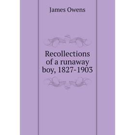 

Книга Recollections of a runaway boy, 1827-1903. James Owens
