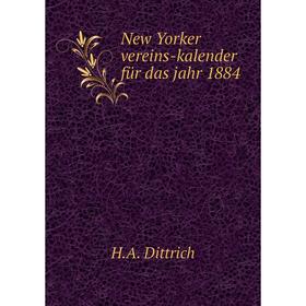 

Книга New York er vereins-kalender für das jahr 1884
