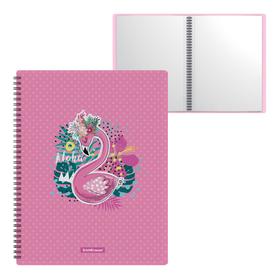 

Папка А4, 20 прозрачных вкладышей, ErichKrause Rose Flamingo, на спирали