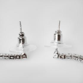 

Серьги с жемчугом "Жемчужный рай" крупная бусина, цвет белый в серебре