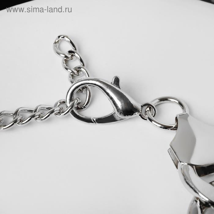 

Браслет металл "Цепь" плоская, цвет серебро, L=18см