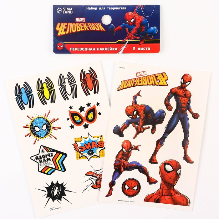 Набор детских татуировок «Человек-Паук: Герой» человек паук последний герой dvd