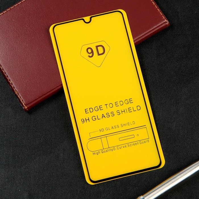 

Защитное стекло 9D LuazON для Samsung Galaxy A41 (6.1"), полный клей, 0.33 мм