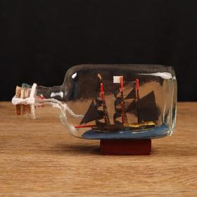 Корабль сувенирный 'Тайфун' в бутылке, 13*4*7см Ош