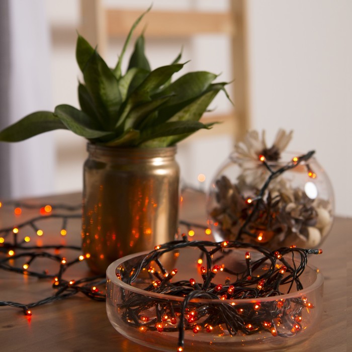 НИТЬ, 7 м, Н.Т. 180 ламп, 220V, 8 режимов, ЖЕЛТЫЙ