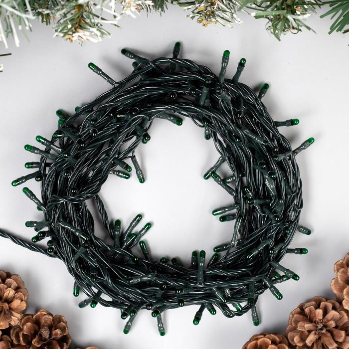 НИТЬ, 7 м, Н.Т. 180 ламп, 220V, 8 режимов, ЗЕЛЕНЫЙ