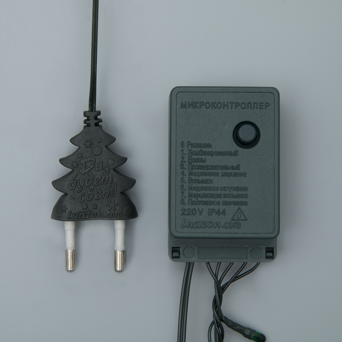 НИТЬ, 7 м, Н.Т. 180 ламп, 220V, 8 режимов, ЗЕЛЕНЫЙ