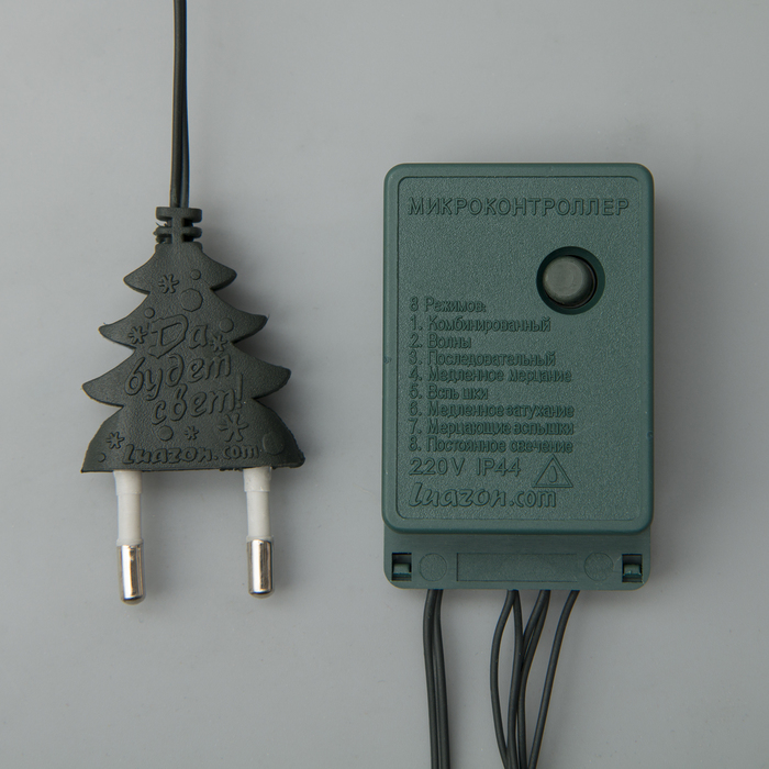 НИТЬ, 7 м, Н.Т. 180 ламп, 220V, 8 режимов, КРАСНЫЙ