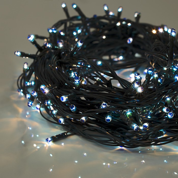 Гирлянда "Метраж" 9 м, Н.Т. 240 ламп, 220V, контр. 8 р, СИНИЙ