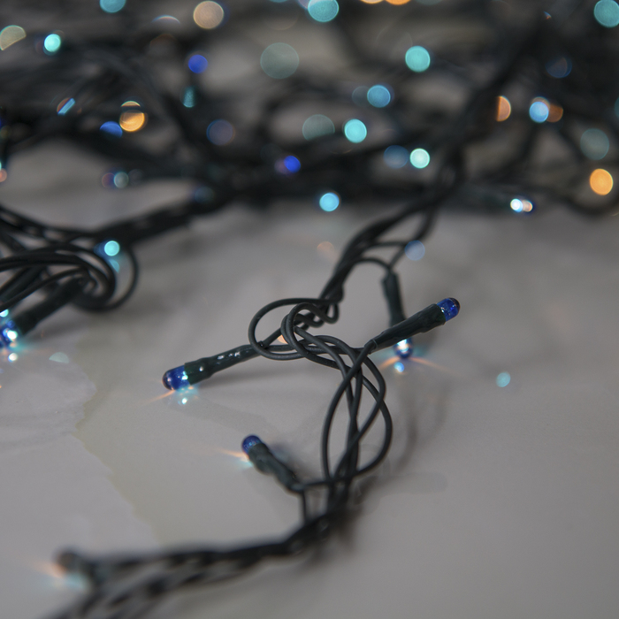 Гирлянда "Метраж" 9 м, Н.Т. 240 ламп, 220V, контр. 8 р, СИНИЙ