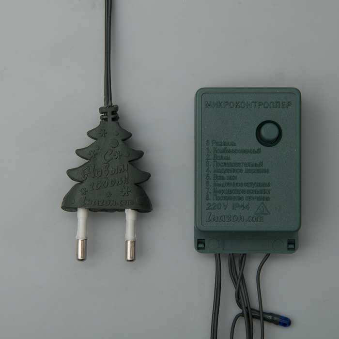 Гирлянда "Метраж" 9 м, Н.Т. 240 ламп, 220V, контр. 8 р, СИНИЙ