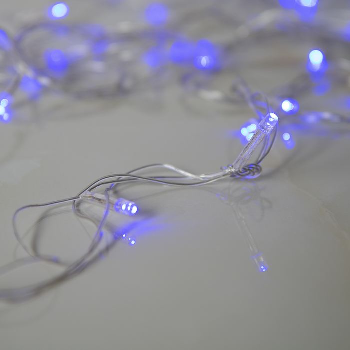 Гирлянда "Метраж" 5.2 м, Н.С. LED-50-220V, контр. 8 р. СИНИЙ