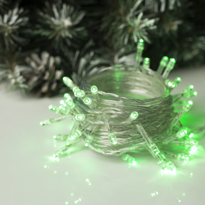 Гирлянда "Метраж" 5.2 м, Н.С. LED-50-220V, контр. 8 р. ЗЕЛЕНЫЙ